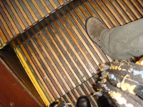  Macy*s wooden escalator New York City 